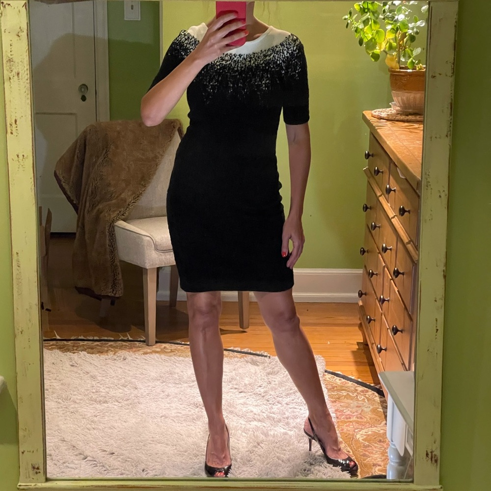 Etcetera by Carlisle Black Knit Dress Sz 0